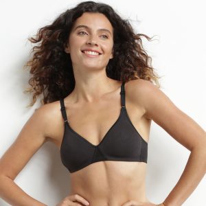 Cotton triangle bra Black Dim Daily
