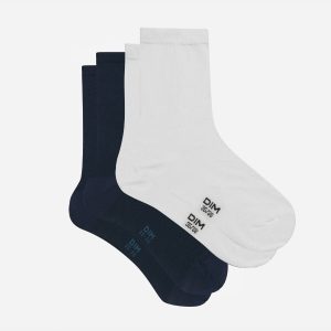 Pack of  2 pairs of Cashmere Blue Grey Basic Cotton Women's Socks