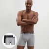 3D Flex Air Pack of 2 men's black-grey anti-perspirant long boxers