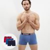 3-pack red, dark blue and sly blue trunks - Dim Powerful