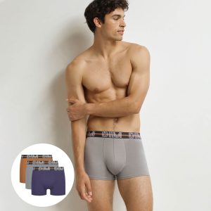 Pack of 3 Violet Grey Terre Powerful boxer shorts for men