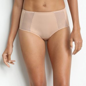 Nude High-Waist Flat Tummy Briefs – Dim Silhouette Essentiel