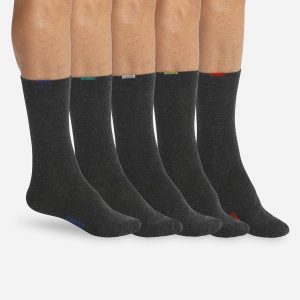 Pack of 5 pairs of grey EcoDIM socks for men