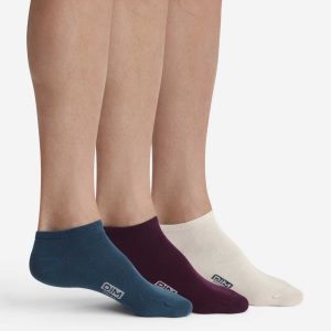 Pack of 3 Pairs of Men's Blue Violet Cotton Socks