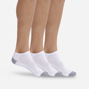 Pack of 3 pairs of invisible trainer socks for men