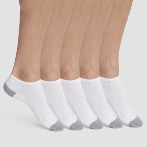 Pack of 5 pairs of men's white cotton socks EcoDim Sport