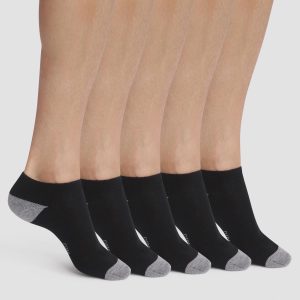 Pack of 5 Pairs of Men's Black Cotton Socks EcoDim Sport
