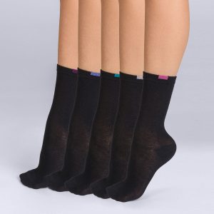 Pack of 5 pairs of EcoDIM socks for women