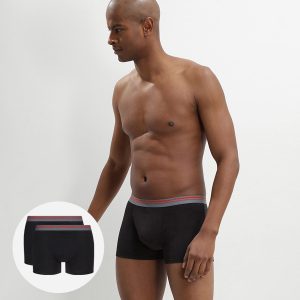 Set of 2 Daily Colors black boxers