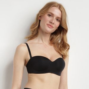 Strapless Non-Wired Black InvisiFree Bra