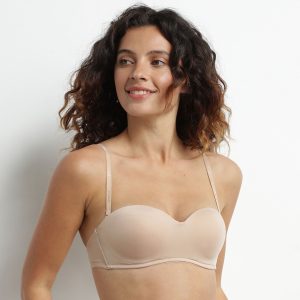 Dim InvisiFree nude wireless strapless bra