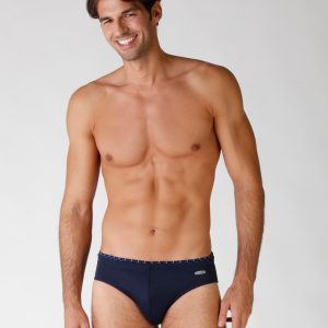 Men's Midnight Blue Microfibre Swim Briefs