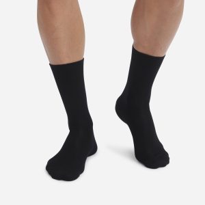 Men's socks in black viscose Dim Bambou