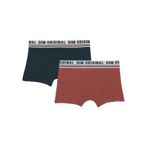 Dim Originals Pack of 2 stretch cotton boxers with a retro waistband