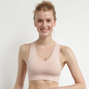 Seamless bra in almond pink Dim Sport