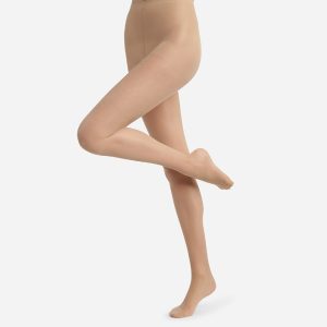 Women's Light Beige Ultra Resist skin colour sheer tights made of reinforced Lycra