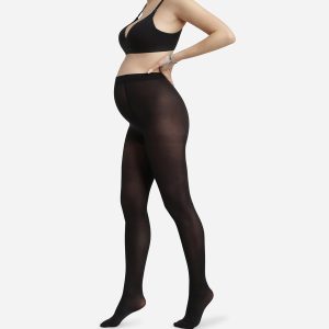 Opaque Dim Style Mama maternity tights with an ultra stretchy waistband