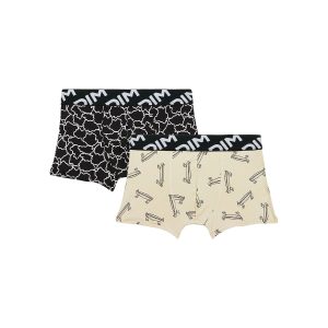 Dim Micro Pack of 2 boys' boxers in recycled microfibre with skate motif