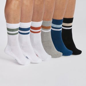 Multicolour EcoDim Sport Pack of 6 pairs of men's cotton socks