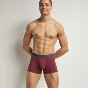 Ruby stretch cotton boxer shorts with polka dots Dim Fancy