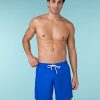 Dark teal swim trunks for men