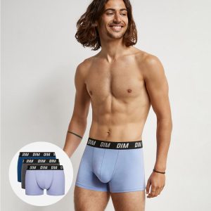 Dim Sport Parma Blue Pack of 3 men's boxers with active temperature regulation