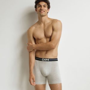 Men's Long Boxer Dim Icons Heather Grey