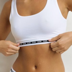 Women's white bra Dim Icons