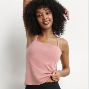 Women's Pink Ombre cotton seamless stretch top Body Touch Easy