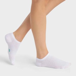 Pack of 2 pairs of white women's socks in organic cotton Dim Good