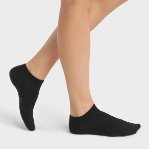 Pack of 2 pairs of blacj women's socks in organic cotton Dim Good