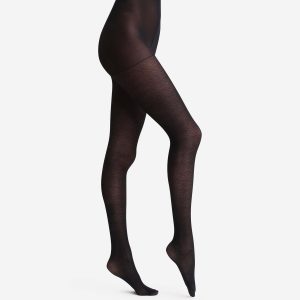 Black leopard print tights Dim Style