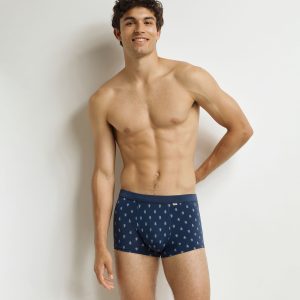 Men's boxer shorts Black with Classic Cotton drops