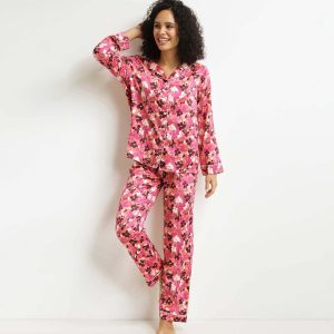 Women's pyjama set Fig with flowers Don't Disturb