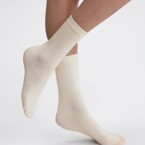 Pack of 2 pairs of women's Cream Thermo Fleece socks