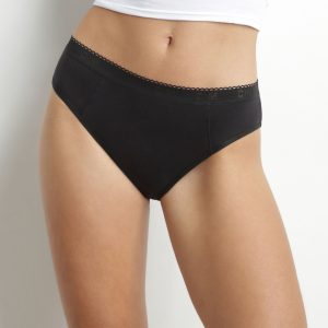 Organic cotton washable period pants Black Very heavy flow Dim Protect