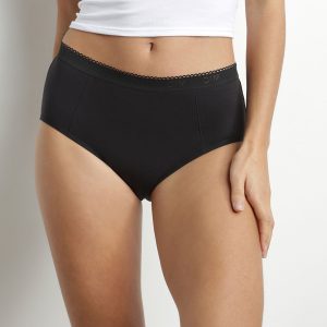 Washable period shorty organic cotton Black Very heavy flow Dim Protect