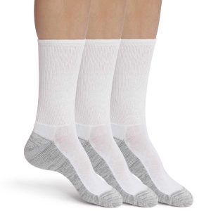 Pack of 3 pairs of men's cotton socks White Grey EcoDim Sport