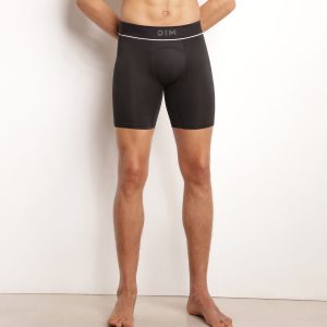 Men's microfibre and mesh boxer shorts Black Dim Move