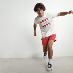 Men's sports shorts in breathable fabric Dim Move Red