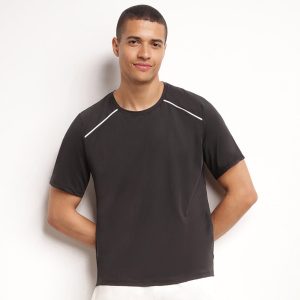 Men's breathable sports T-shirt Black Dim Move