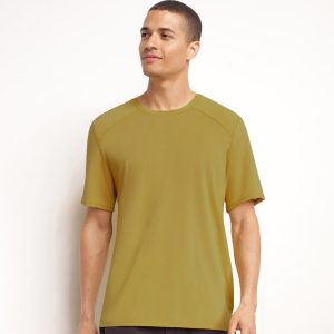 Men's sports T-shirt in breathable Olive Dim Move fabric