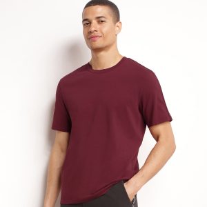Men's thermoregulating sports T-shirt in Dim Move Bordeaux jersey