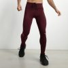 Men's adjustable sports leggings in Bordeaux microfiber Dim Move