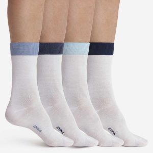 Pack of 4 pairs of men's socks White EcoDim Mode