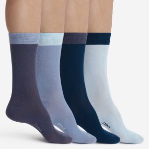Pack of 4 pairs of men's socks Blue EcoDim Mode