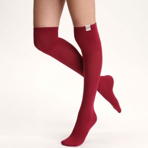 Women's high socks Red Dim x Ines de La Fressange
