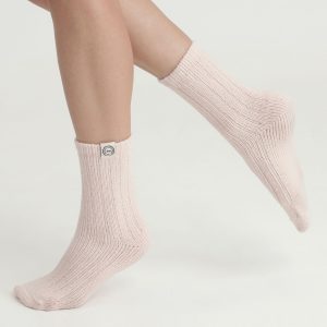 Women's pink ribbed socks Dim x Ines de La Fressange