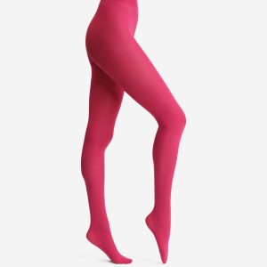 Fuchsia opaque tights 50D Dim x Ines de la Fressange