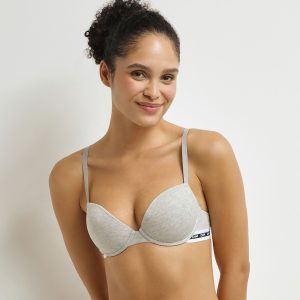 Dim Icons Grey underwired basket bra